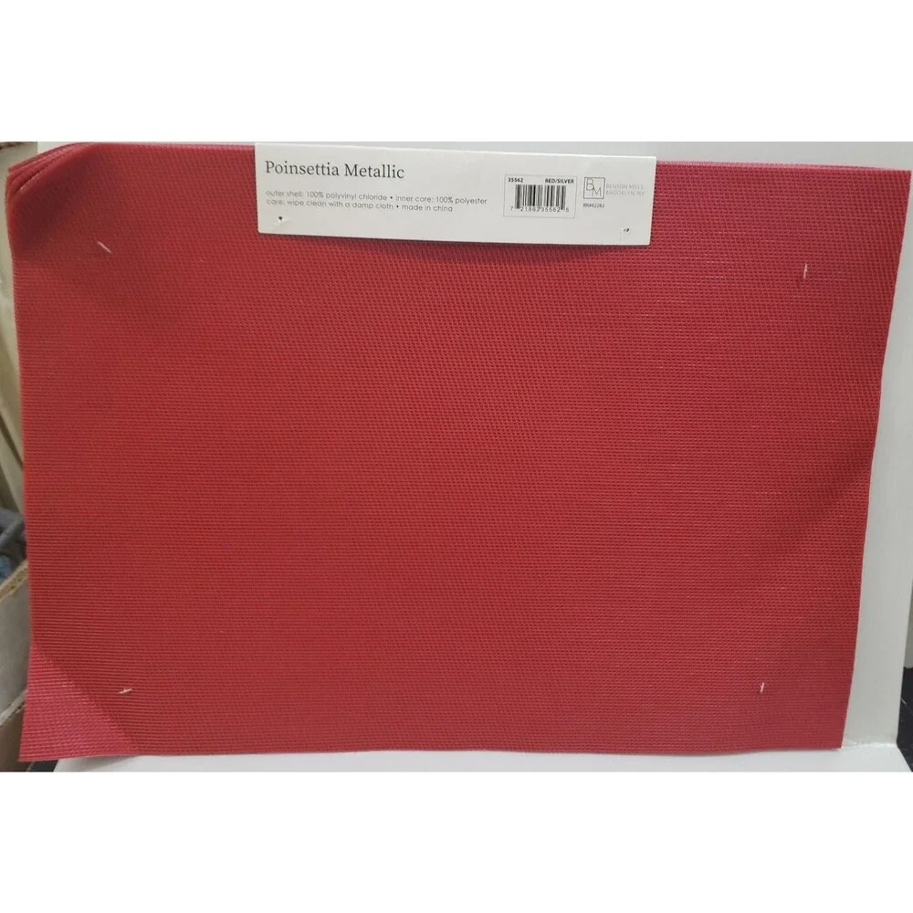 Set of 4 PVC In/Outdoor Polyvinyl Placemats(13
